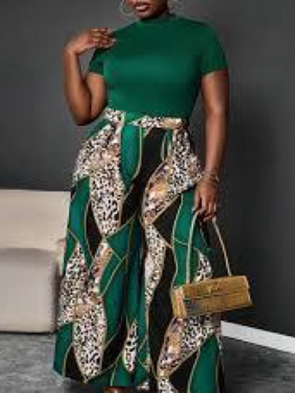 SHEIN curve leopard print pants!